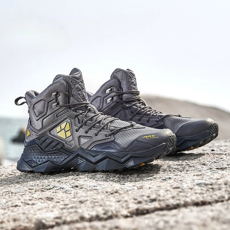 Echte Rax Mid-High Top Wanderstiefel Verschleißfeste Outdoor-Wanderstiefel