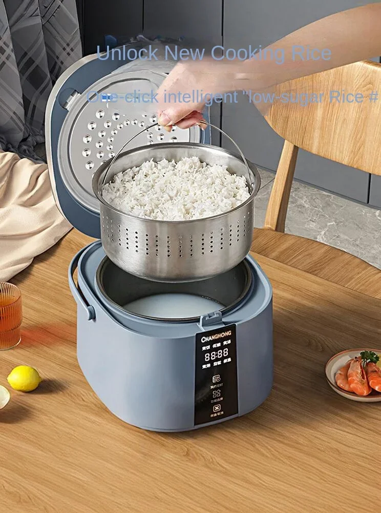 Low sugar rice cooker 2L3L4L5L uncoated stainless steel rice soup separation smart reservation household rice cooker