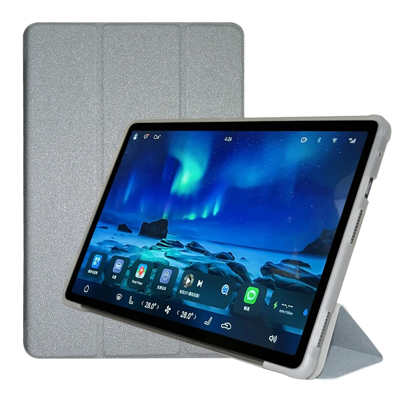 Funda สําหรับ Alldocube IPLAY60PRO (T1107) 11 "แท็บเล็ตพีซี Slim Tri-Folding Stand พร้อม TPU Back Shell