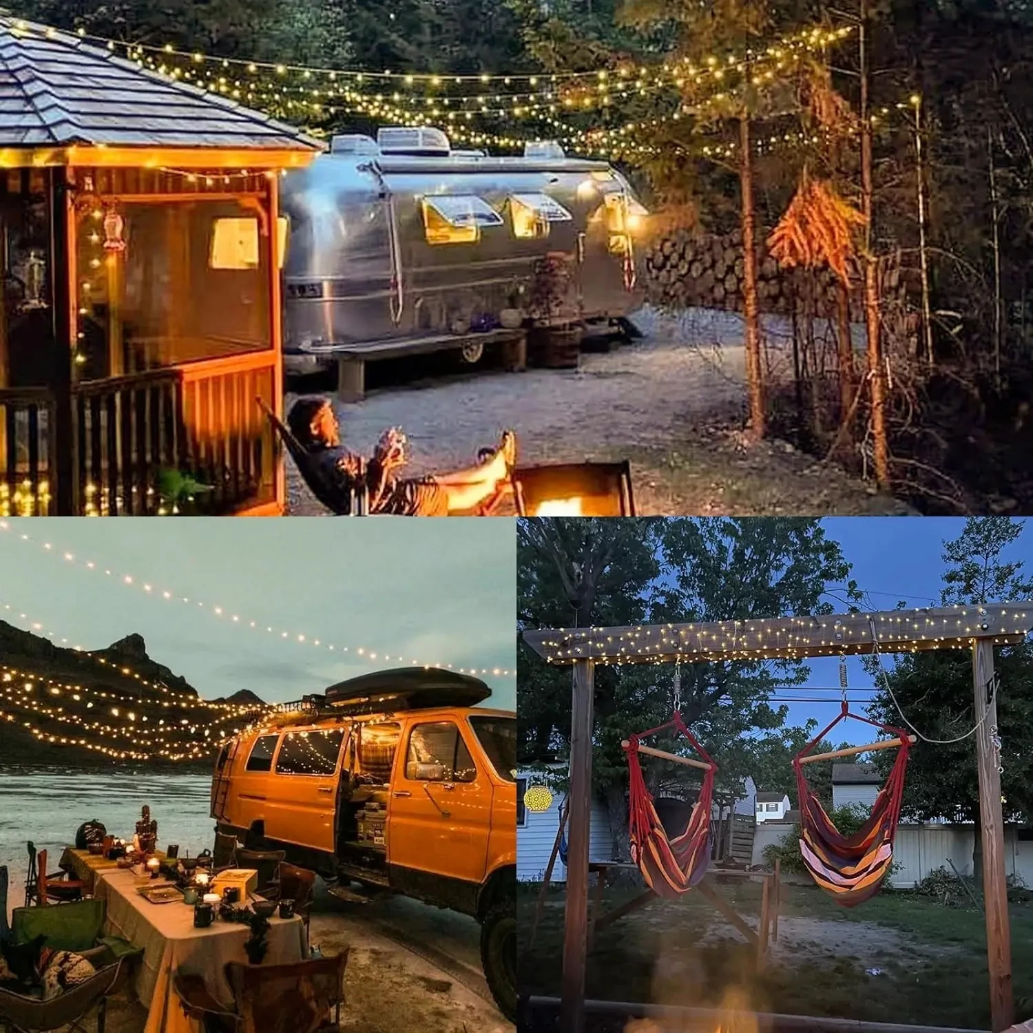 32 متر/22 متر/11 متر/7 متر الشمسية اكليل Led الجنية سلسلة أضواء مقاوم للماء في الهواء الطلق حديقة ساحة عيد الميلاد حفلة جارلاند ديكور الأسلاك النحاسية #4