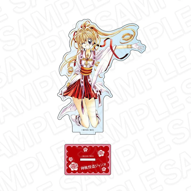 Anime Kamikaze Kaitou Jeanne MARON 15cm Acrylic Stand Figure Keychains Desk Decorations Transparent Base Animation Periphera