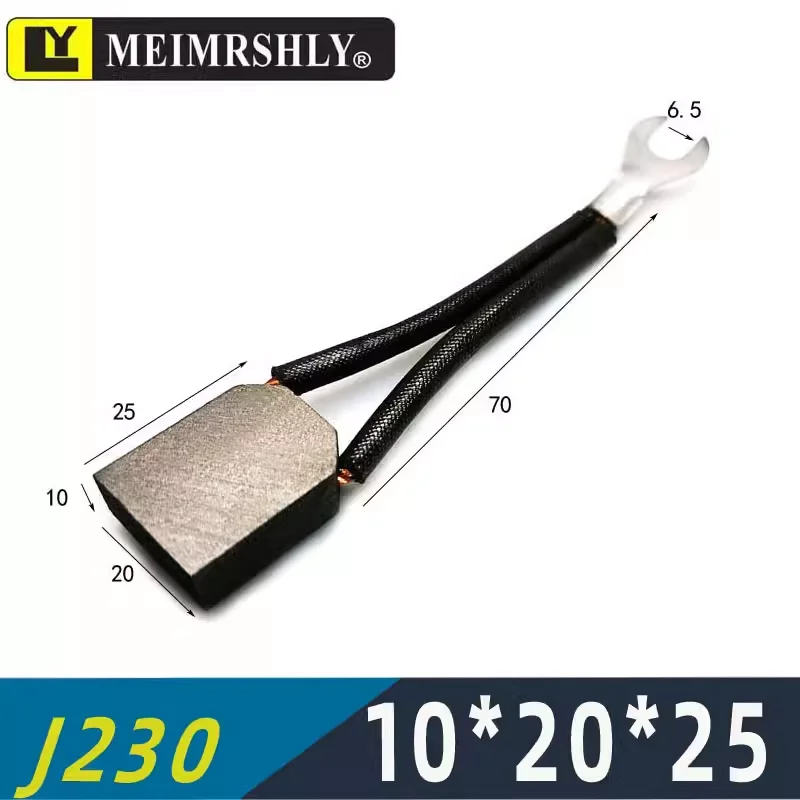 10pcs J201Motor carbon brush 10*20*25mm 10X20X25 electric forklift parts motor brush drive walking lift oil pump carbon brush