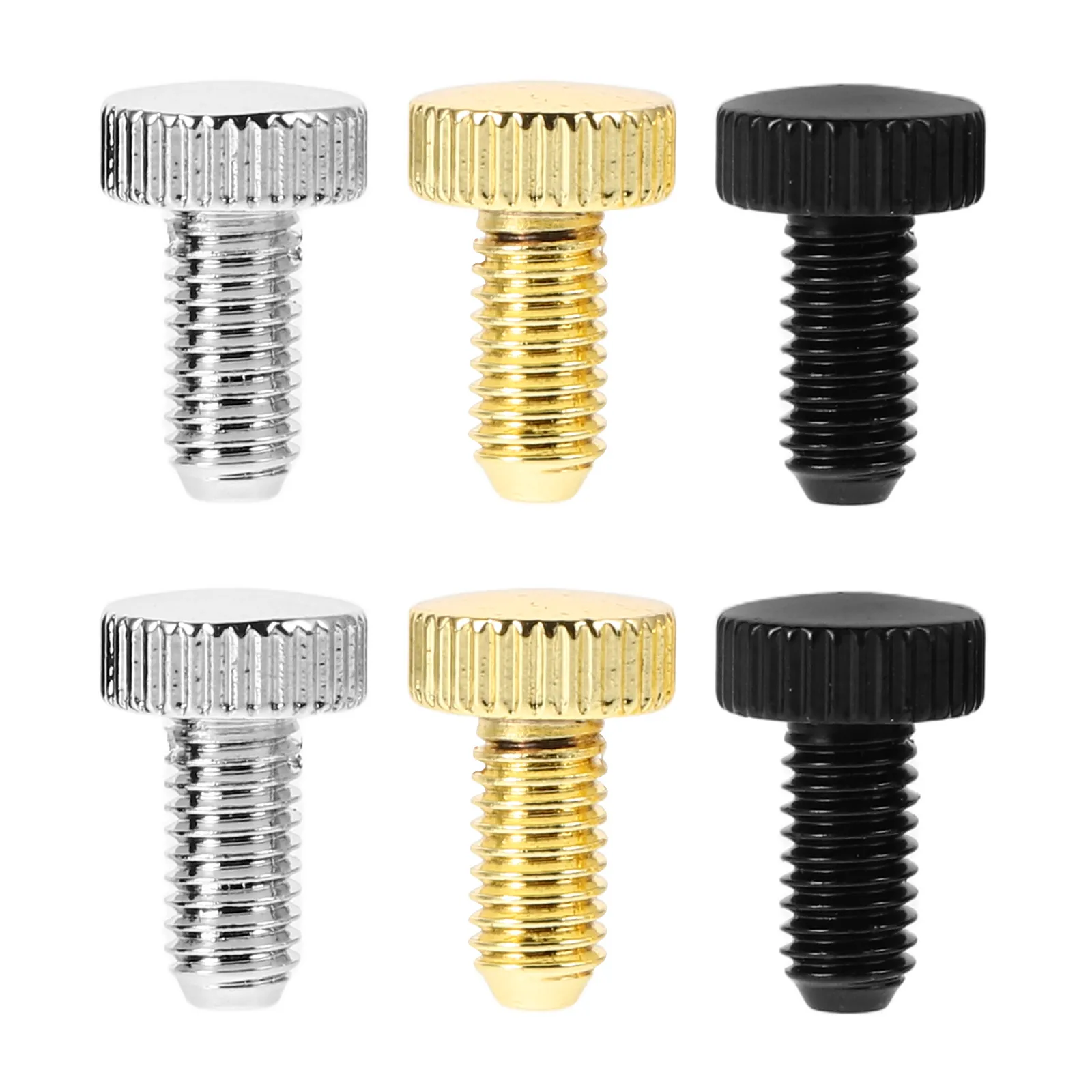 

6Pcs Guitar Bridge Saddle Screw Gold Silver Black M5x13mm Stable Replacement for Electric Guitar Tremolo Bridge Parts