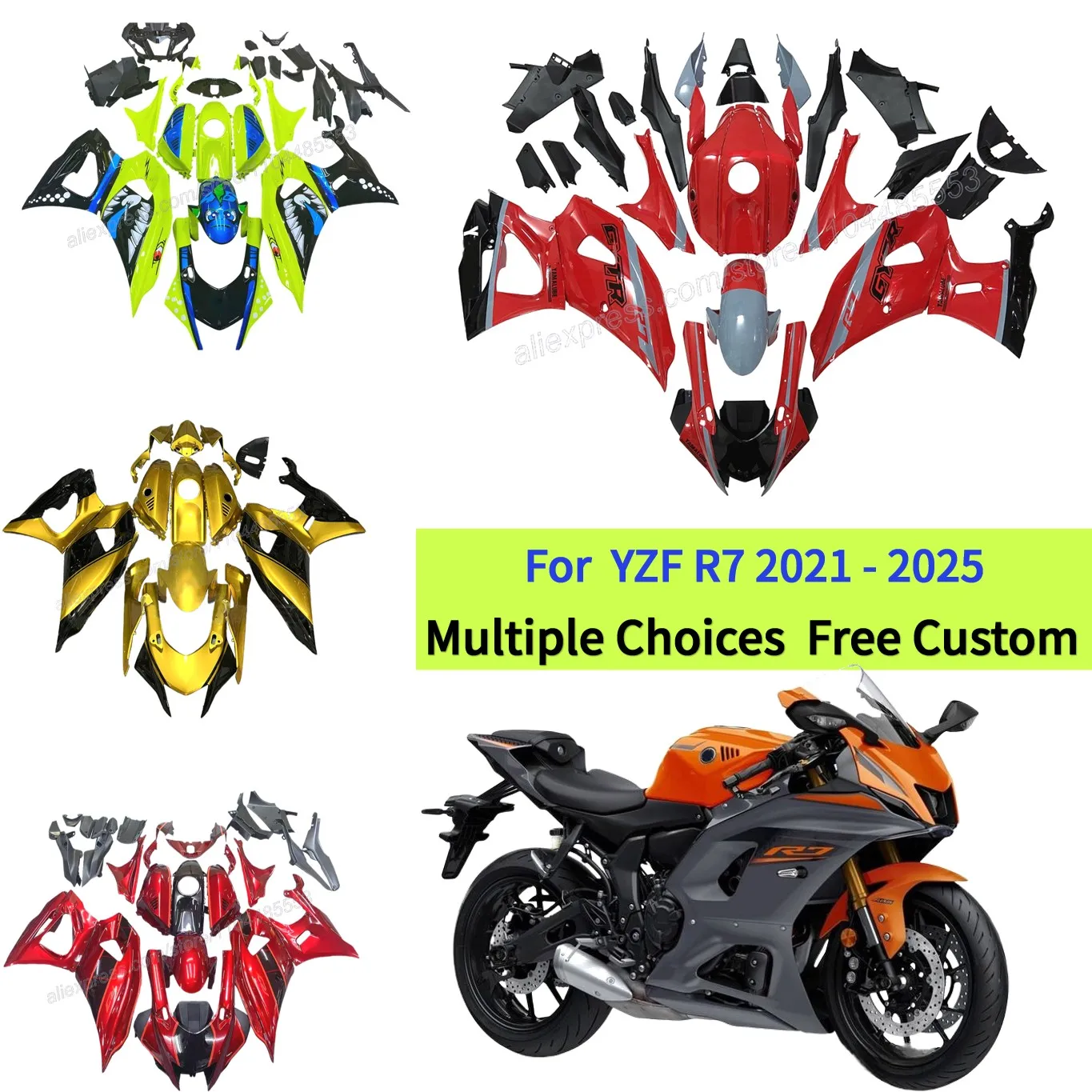 

R7 2021-2025 Fairing | Custom Motorcycle Plastic Bodykits for YAMAHA YZFR7 2024