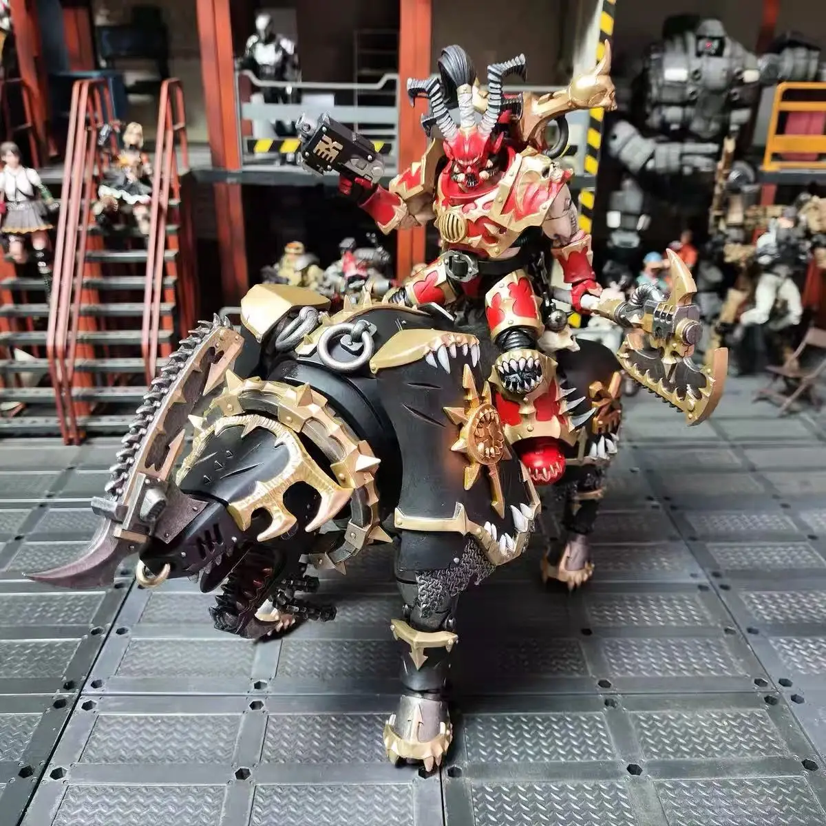 【オリジナル】JOYTOY 1/18 アクションフィギュア ウォーハンマー 40K ワールドイーター ロード インボカタス モデル 兵士 おもちゃ