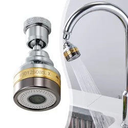 Kitchen Faucet Aerator Water Saving Nozzle Dual Function Faucet Nozzle 360 Degree Rotary Sprayer Tap Nozzle Pressure Bubbler