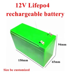 Lithium iron phosphate 12V 7Ah 12.8v 10AH 9AH 8AH 6AH lifepo4 12v battery pack supply for lawn mower robot Electric sprayer toys