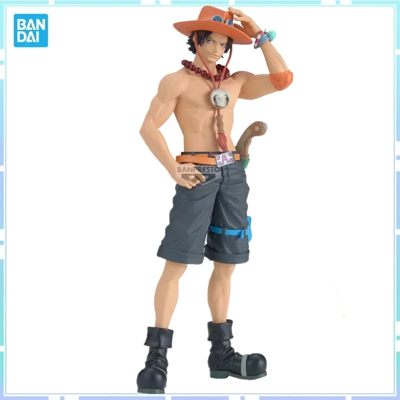 

Bandai Original BANPRESTO Anime ONE PIECE DXF Portgas D Ace PVC Action Figure Collectible Model Toy Gifts