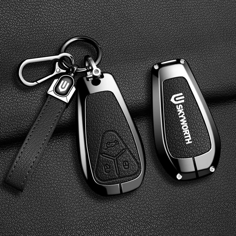 Funda de aleación de zinc para llave de coche, compatible con Skyworth EV6, Skywell ET5, HT-i, HTI, Imperium, SEV, Elaris Beo, Phev, accesorios para control remoto.