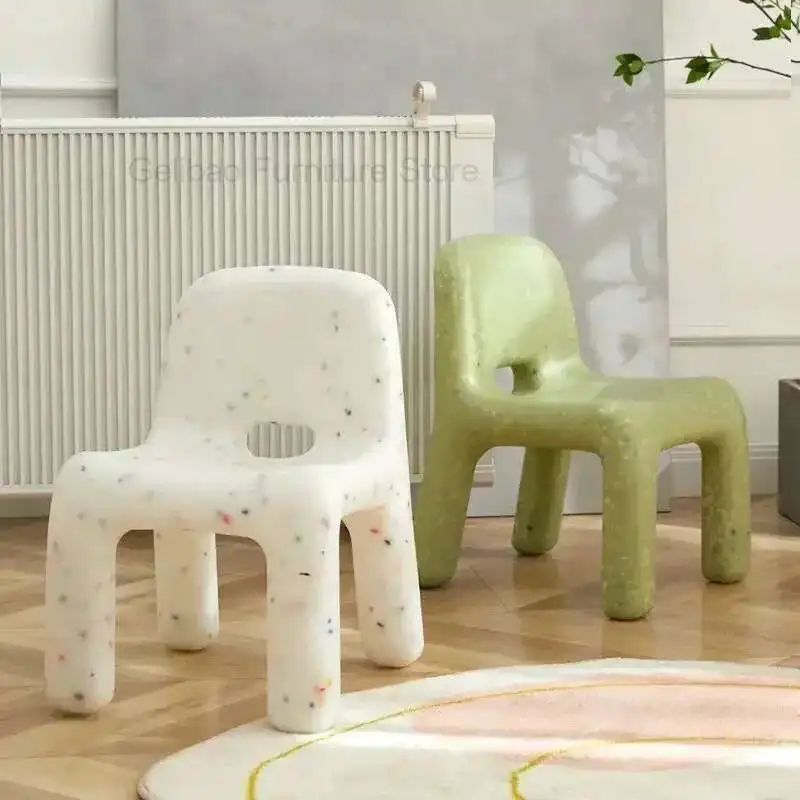 

Nordic Ins Chair Simple Children's Chair Plastic Home Backrest Child Bench Kindergarten Baby Stool Cute