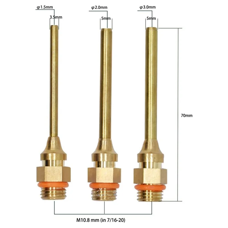 Buse thermofusible, buse de diamètre à petit alésage, buse Anti-fuite, accessoires de buse en cuivre, outils de buses, meilleure vente