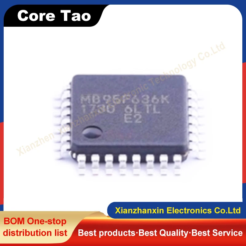 1PCS/LOT MB95F636KPMC-G-UNE2 MB95F636K QFP32 Controller chip IC in stock