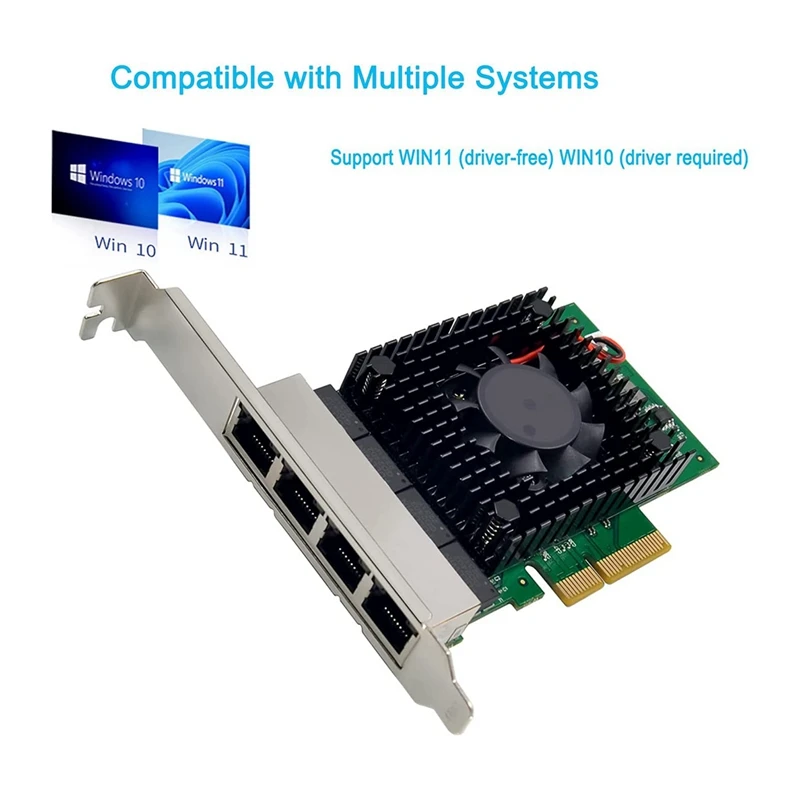 Network Adapter Gigabit Pcie I225-V 2.5G Network Card Pcie 3.1 2.5Gbe For Windows 10/11 With Low Profile Bracket