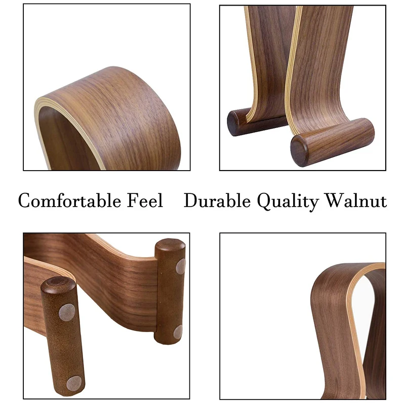 Деревянный держатель для гарнитуры, универсальный держатель для наушников для игровых гарнитур и стеллаж для наушников