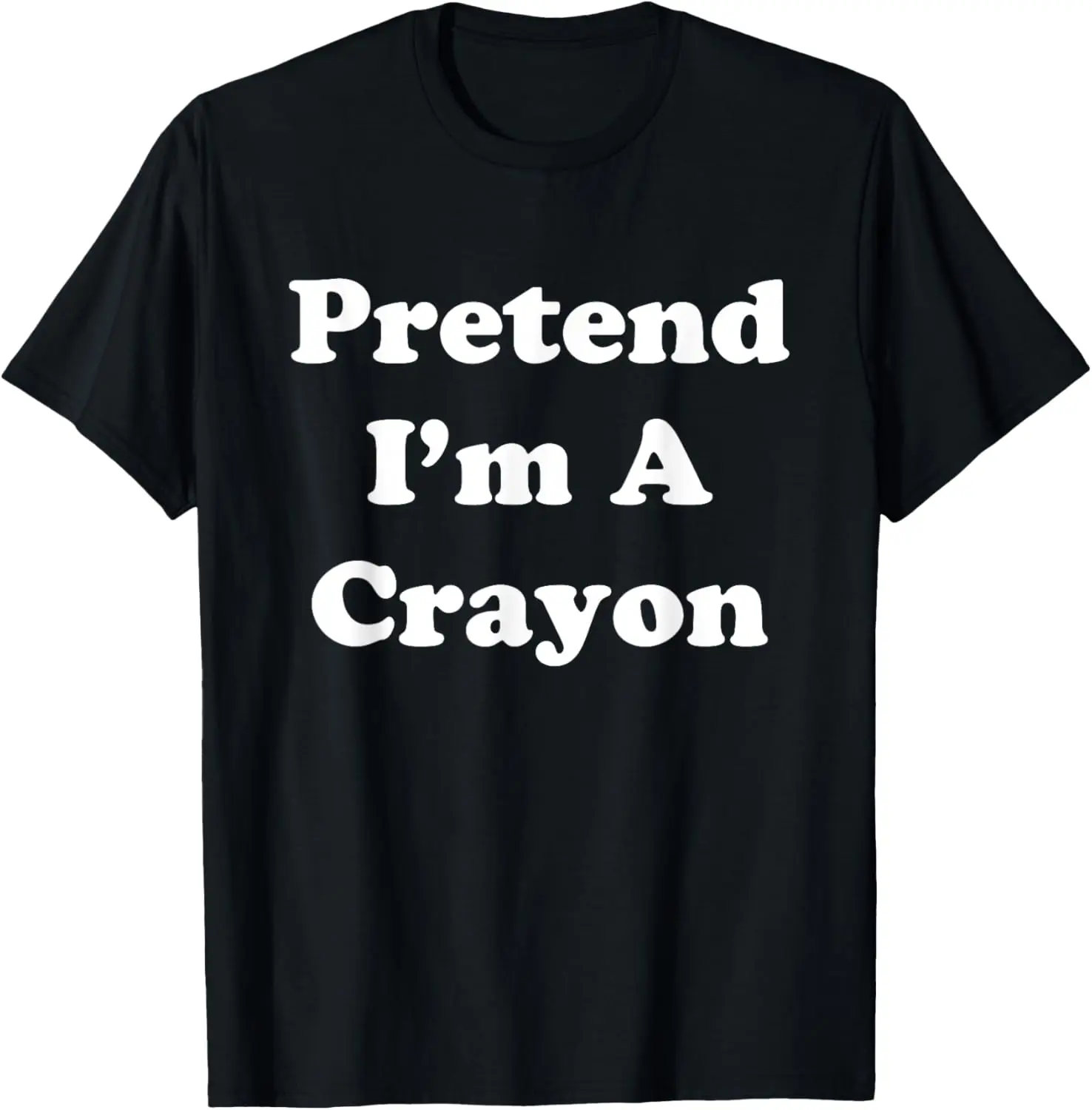 Pretend I'm A Crayon Costume Funny Halloween Party T-Shirt T-Shirt