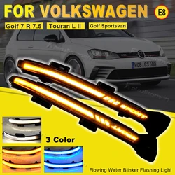 For VW Golf 7 GTI R GTE GTD MK7.5 13-19 Touran Jetta MK7 LED Dynamic Turn Signal Blinker Sequential Side Mirror Indicator Light