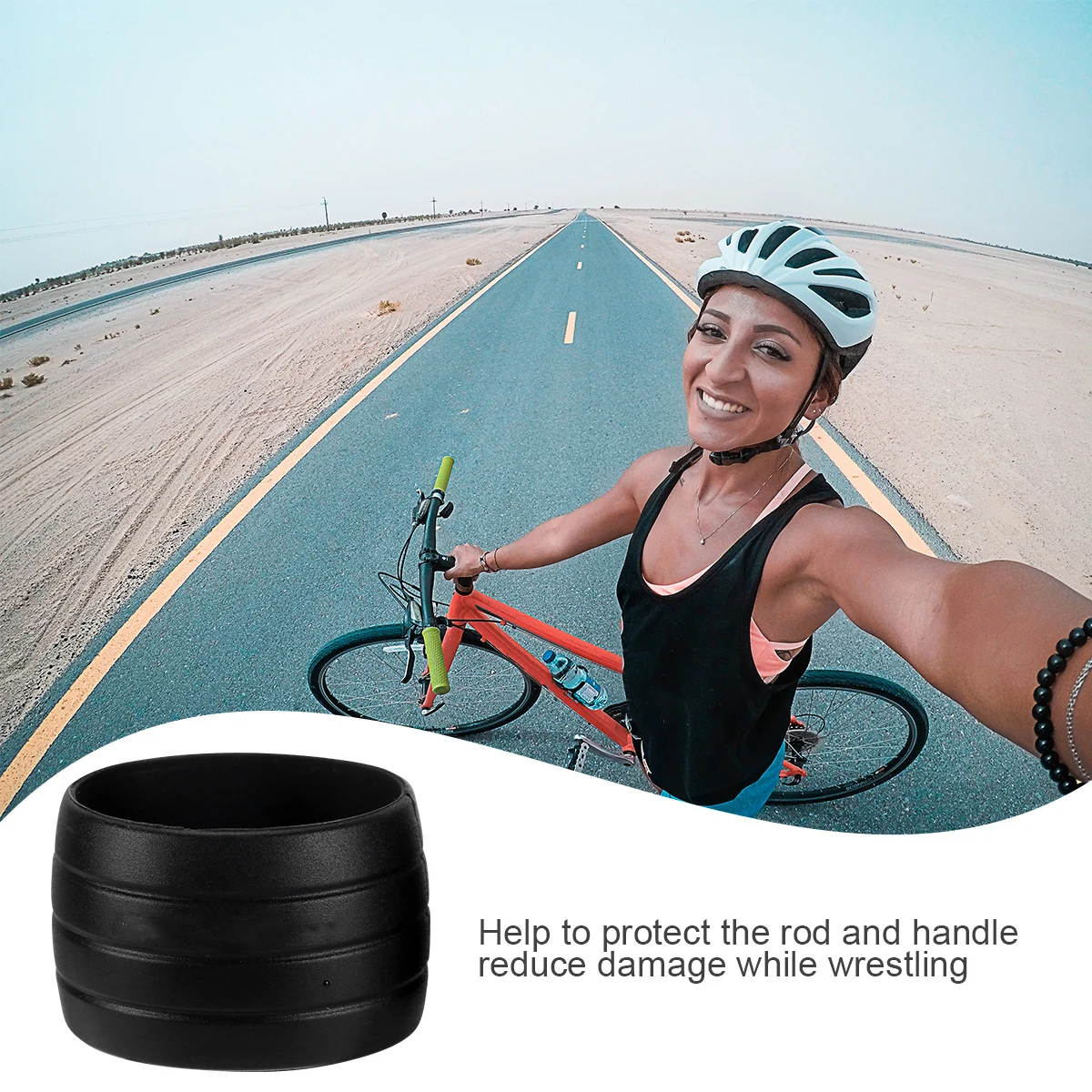 

Bicycle Handlebar Road Bike Tape Grip Protective Ring Sleeve Fixed Rings Non-slip