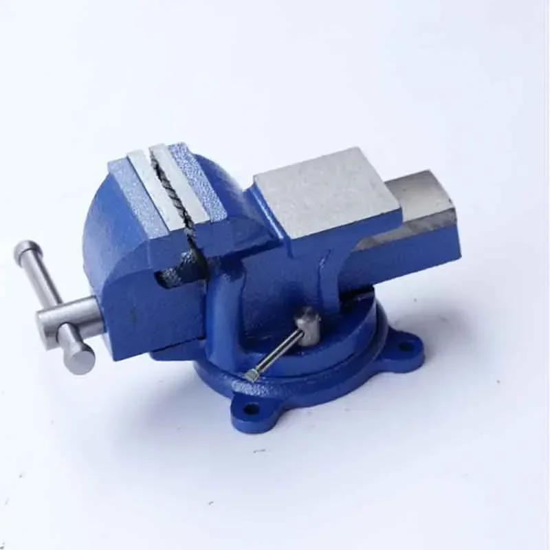 1pc Heavy Duty Bench Vise Household Vise Bench 5 Inch Small Bench Vice Clamp 360 Degree Rotation