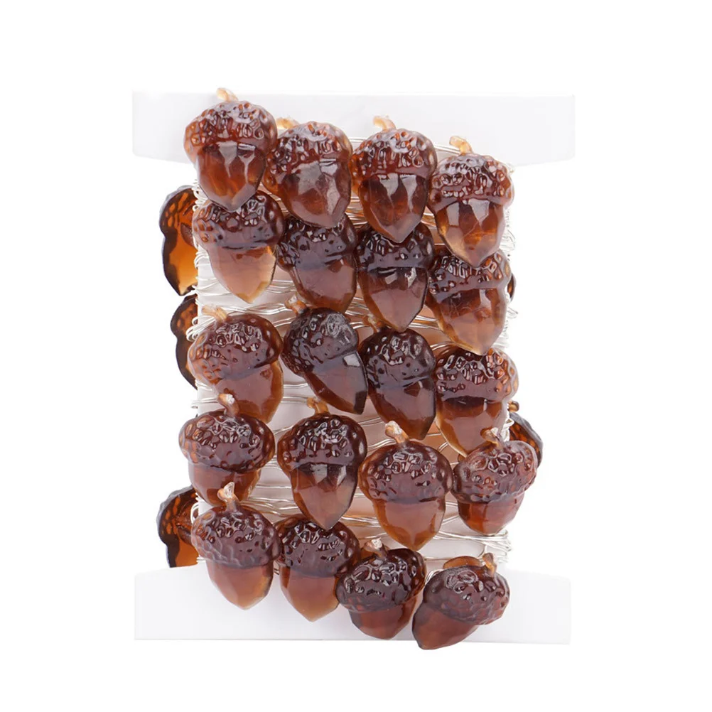 Remote Control Pine Cone String Light Warm White Led Decor For Home Garden Party Patio Indoor Outdoor Decoration