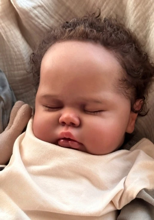 NPK 25'' Unfinished Doll Parts Fresh Color Huge Size Reborn Doll Kit Pickle Soft Touch with Cloth Body