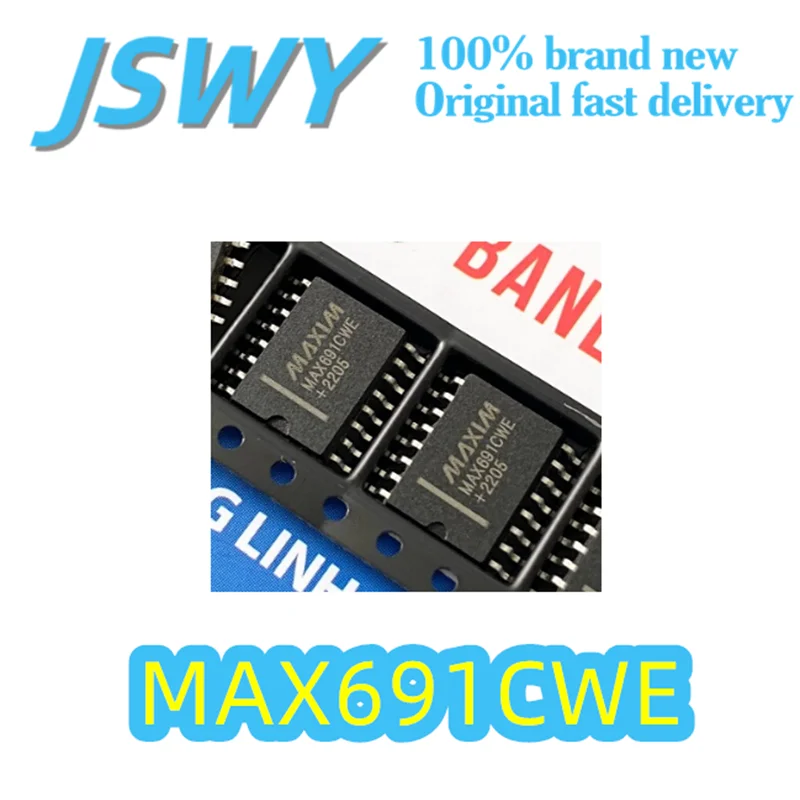 

(5/50 pieces) MAX691CWE Original Microprocessor Monitoring IC MAX691 Chip SOIC-16 4.5V-5.5V Operating Voltage Electronics