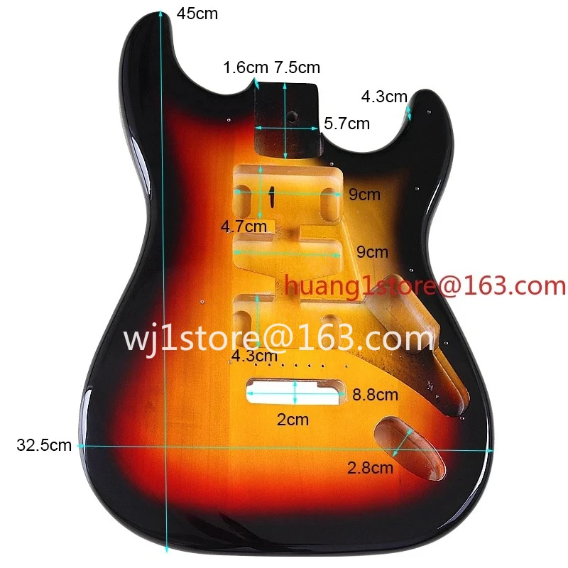Guitar body Electric guitar body DIY modification work in progress Students DIY musical instrument accessories
