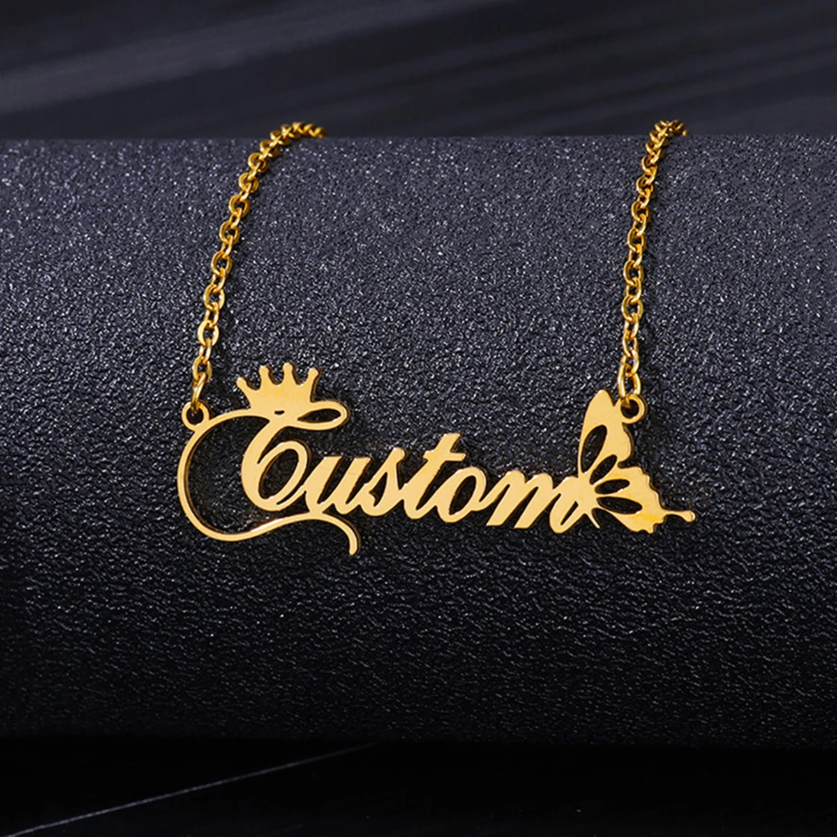 Custom Name Necklaces For Women Men Stainless Steel Customized Pendant Necklace Personalized Neck Chain Jewelry Birthday Gift