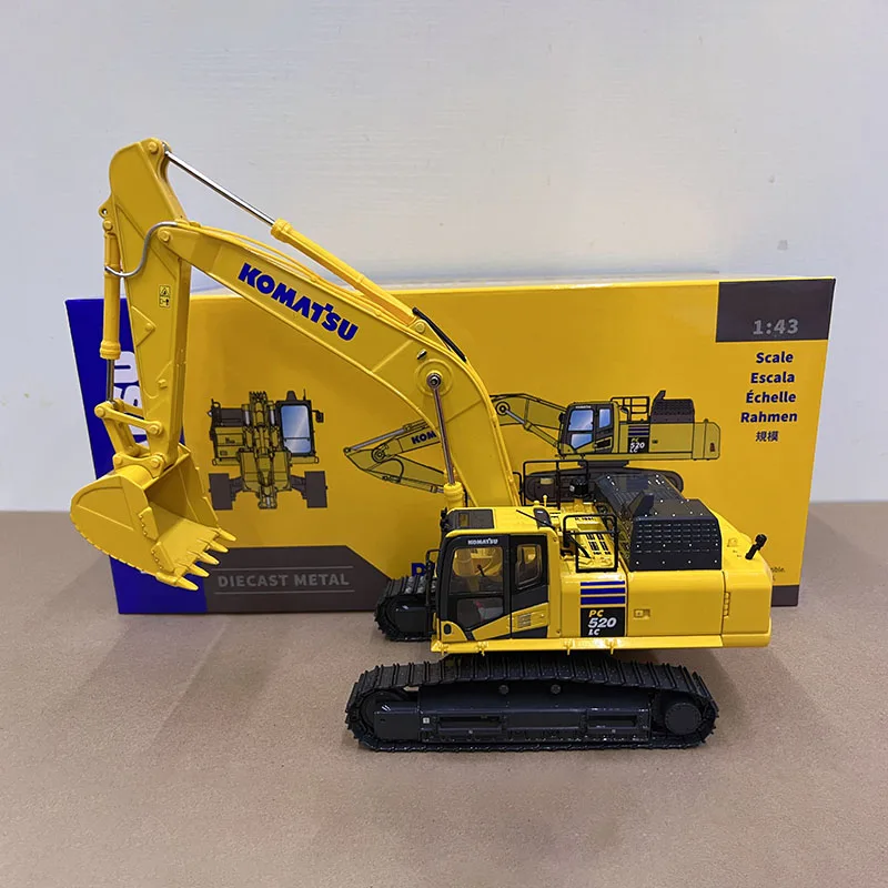 KOMATSU Diecast Alloy 1:43 Scale Excavator Construction Vehicle Model Adult Classic Toy Souvenir Gift Static Displa