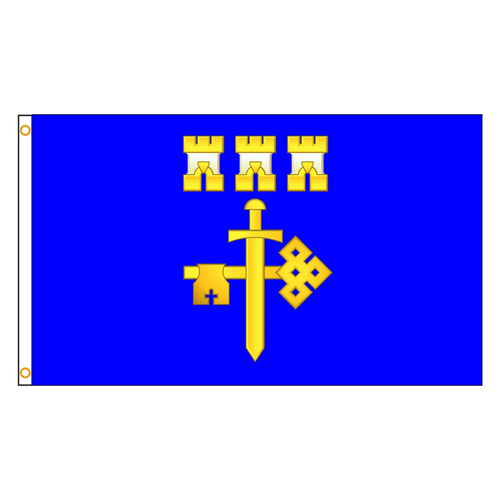 2×3 ft 3x5 ft 4×6 ft Ternopil Oblast Emblem Flag Polyester Printed Banner Tapestry For Decor