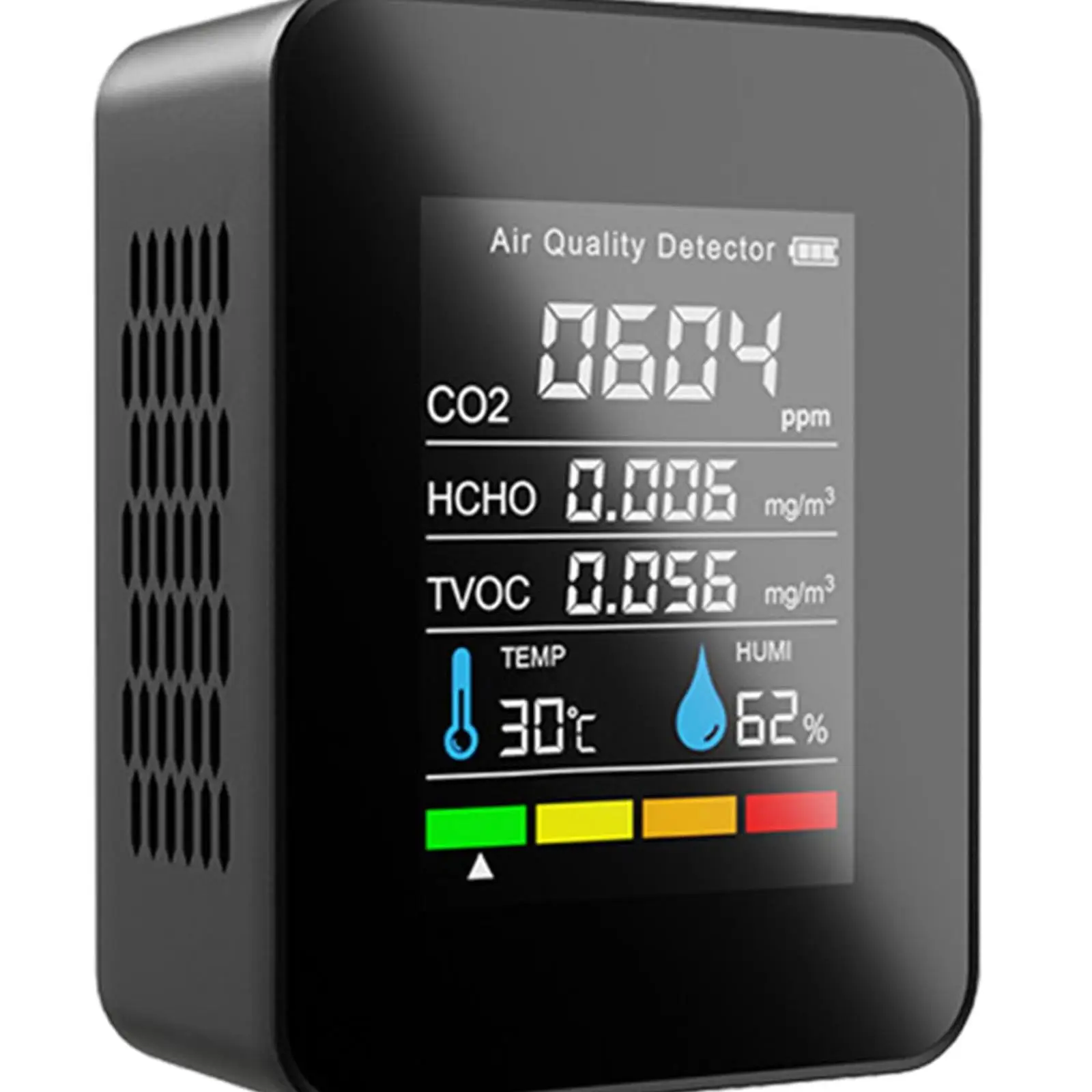 ذكي كاشف ثاني أكسيد الكربون شاشة ديجيتال مقياس درجة الحرارة والرطوبة للمطبخ