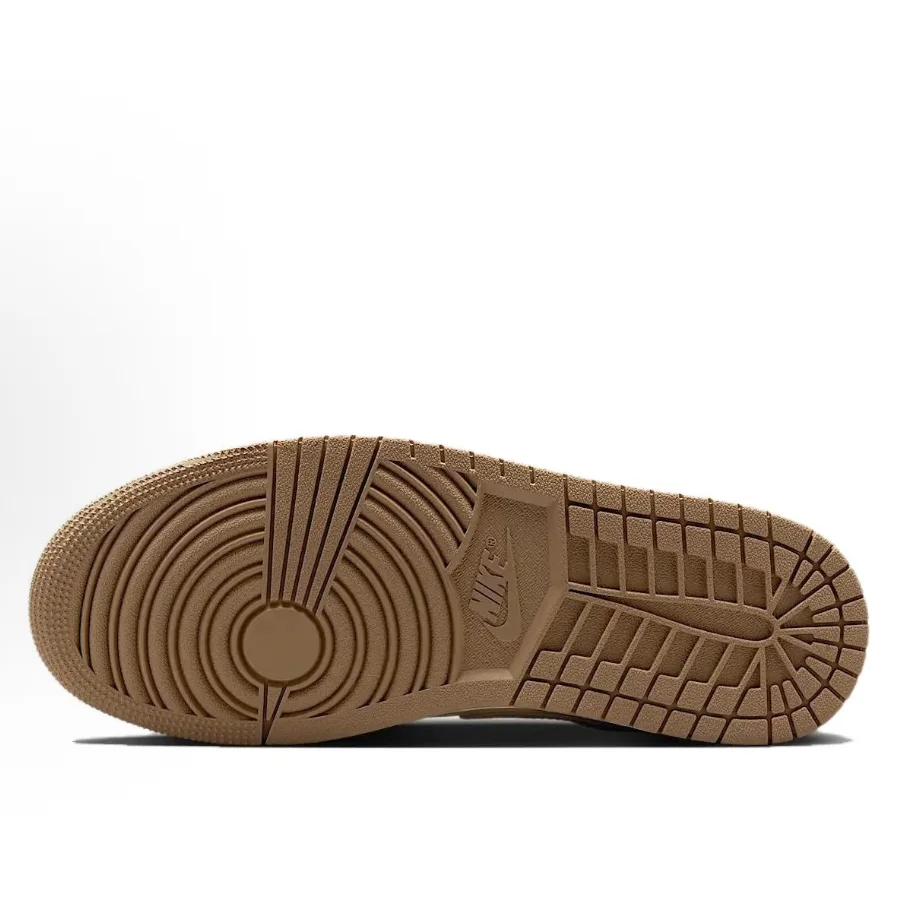 حذاء كرة السلة Nike Air Jordan 1 "Desert Camo" ذو رقبة منخفضة، ناعم، مريح، مقاوم للانزلاق، متين للجنسين طراز DC0774203