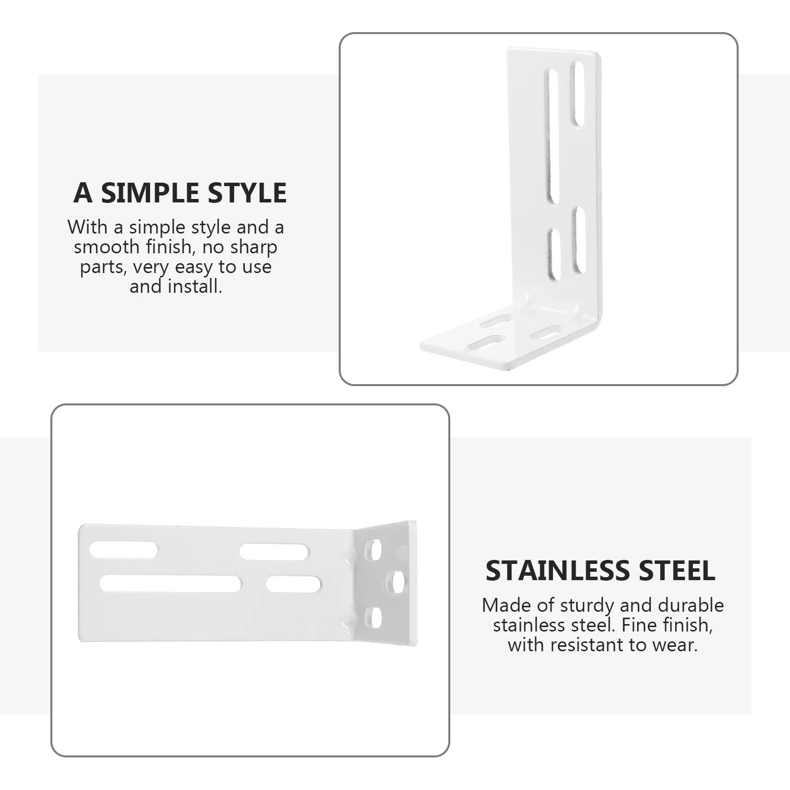 

6Pcs Professional Curtain Track Mounting Bracket Durable Smooth Finish Household Metal Fixing Parts Curtain Track Mount Code