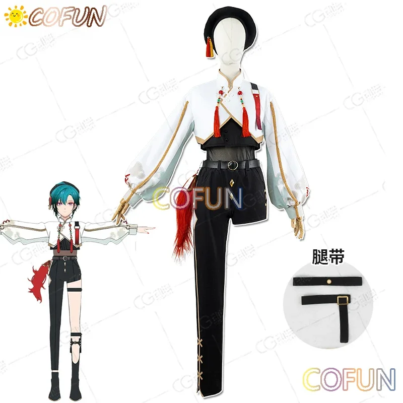 COFUN NIJISANJI Vtuber Ryushen Cosplay Costume Halloween Outfits Women New Suit Uniform