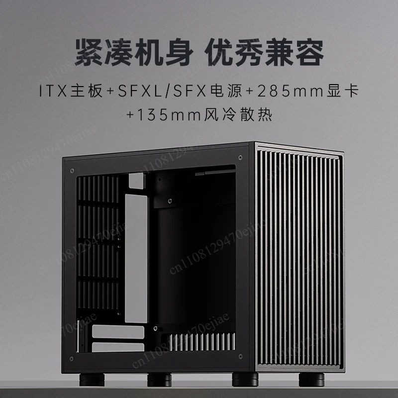 

DENG Studio A12 Mini ITX Case - All Aluminum Air Cooled Compact Desktop Chassis for High Performance Small Form Factor PC