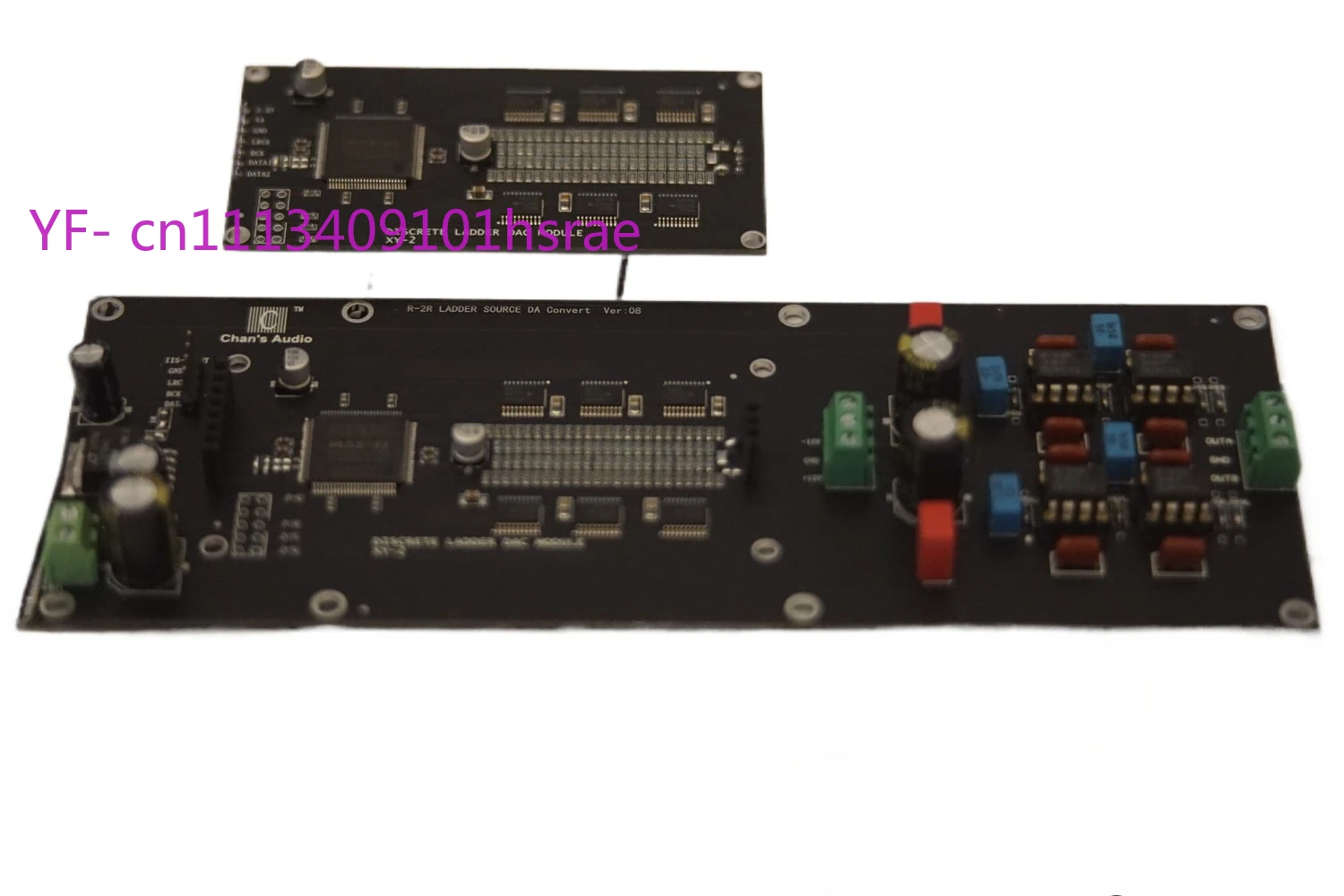 R2R discrete resistor ladder complementary decoding DAC decoder board supports PCM24 bits 384khz