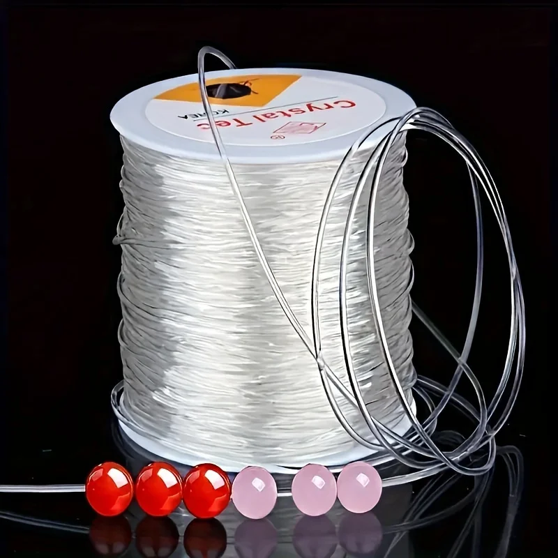 Cordon élastique robuste pour perles, 3937,01 pouces, fil extensible pour la fabrication de bijoux et de bracelets DIY