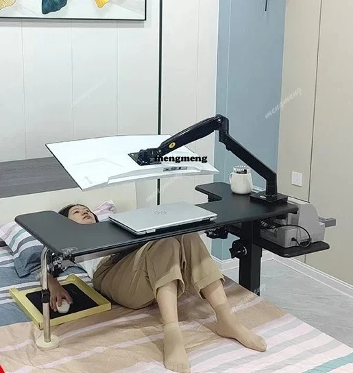 szComputer desk bed notebook desktop computer desk bedside table lifting table lazy table cockpit suspension bracket