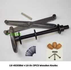 Complete Hardware for Roubo Workbench HEAVY DUTY LEG VISE, T.DEER LV-4530BW + LV-X + 3PCS Wooden Knobs, Woodshop Tools