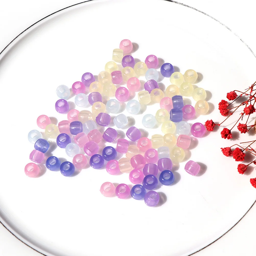 500pcs Color Changing Beads Uv Reactive Translucent To Multicolor Sun Sensitive For Diy Jewelry Making Craft Uv Plastic Beads