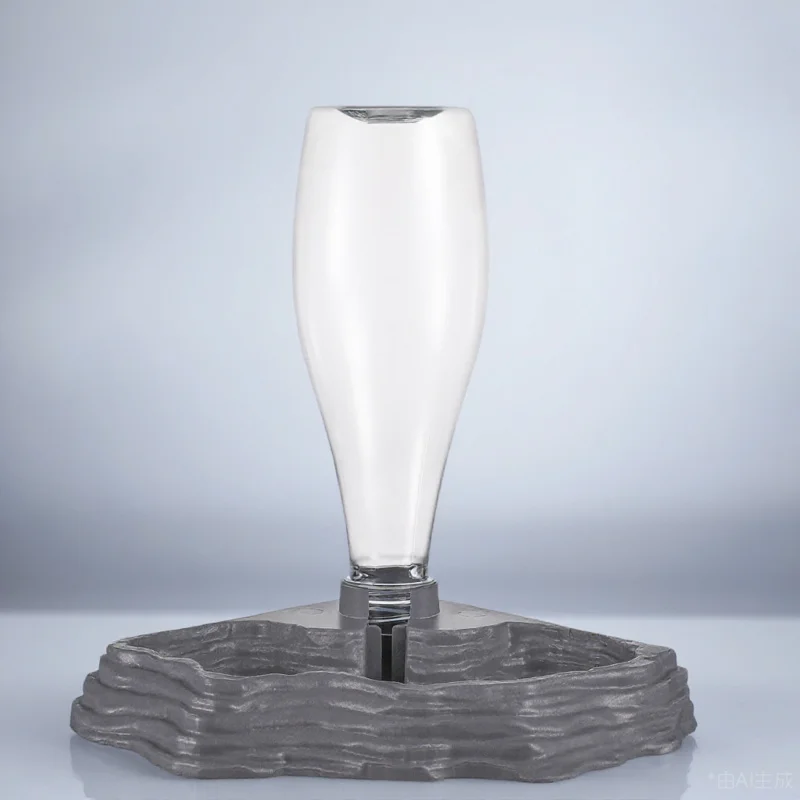 

Multi-Layer Rock Style Reptile Water Bowl Automatic Feeder for Turtles Geckos Dragons Frogs Ample Hydration Pet Drinking