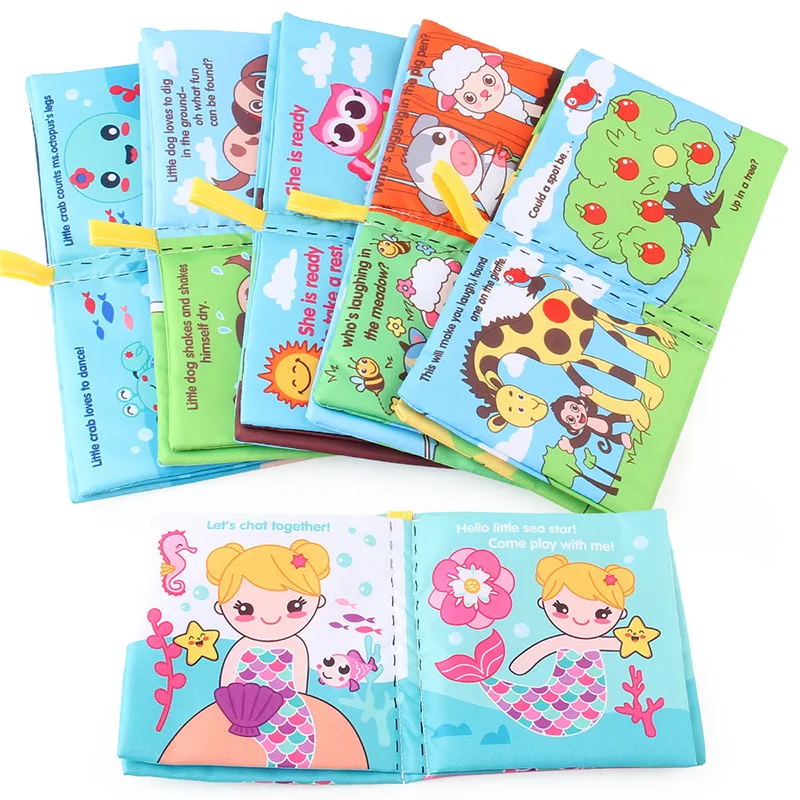 Baby Tearing Early Education Cloth Book Children Can Tear and Bite To See The Pictures To Identify Things Cloth Book