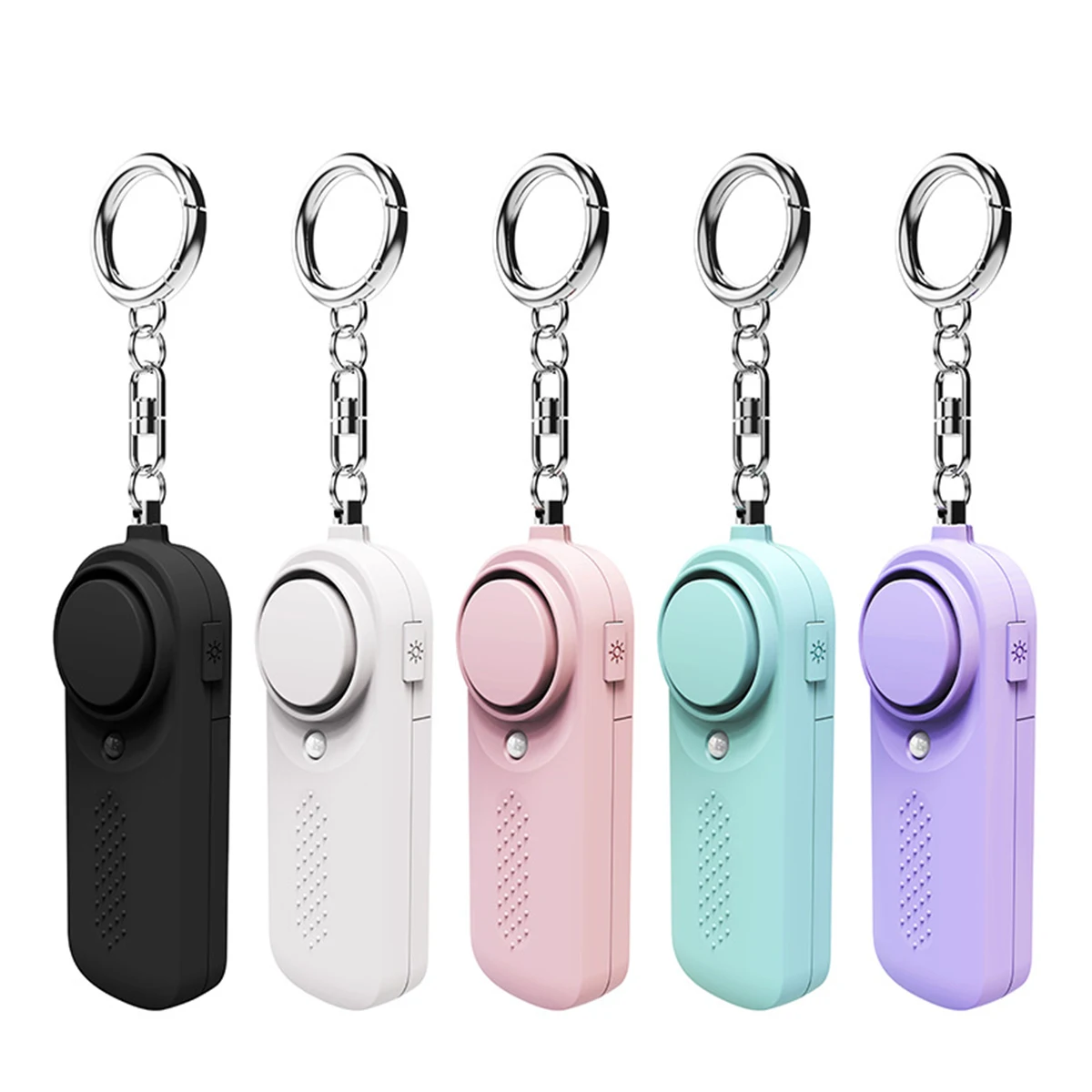

Siren Self-Defense Alarm, Strobe Light & Extra Loud 130 Db Double Speakers Safety Keychain Set for Women Children and Elderly