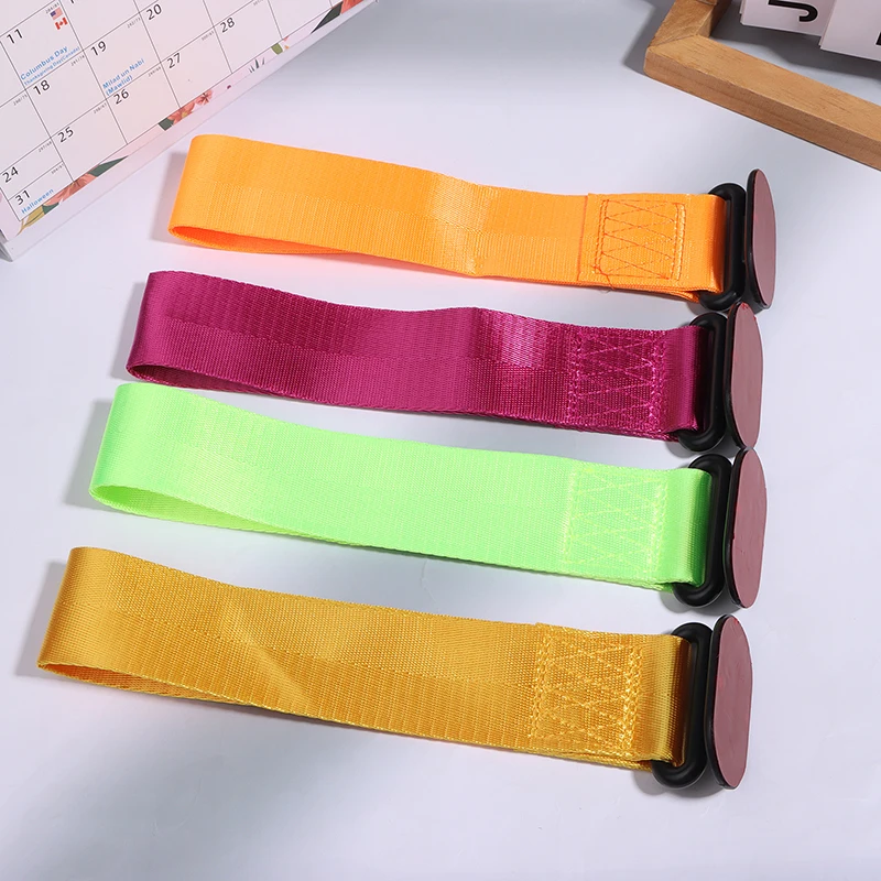 High Strength Car Color Pendant Tow Strap Belt Tow Rope Sticker Ribbon Car Decor Sticker Trailer Ropes Bumper Towing Strap