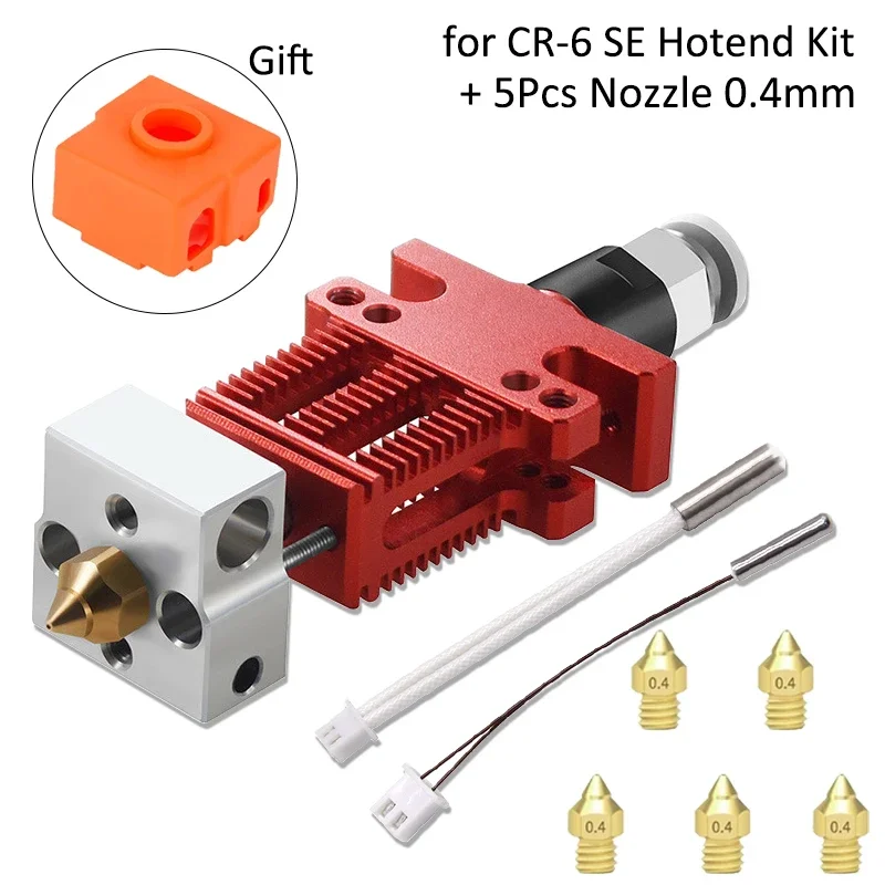3D-printeronderdelen CR6 SE J-head geassembleerde printkop Hot End Hotend Kit Volledig metalen extrusie-extruder voor Ender 3 CR5 PRO CR6 SE