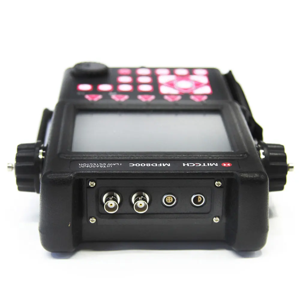 Digital Portable MFD800C Ultrasonic Flaw Detector Beep Alarm and LED light Alarm Portable Ultrasonic Test Equipment 0 ~9999 mm