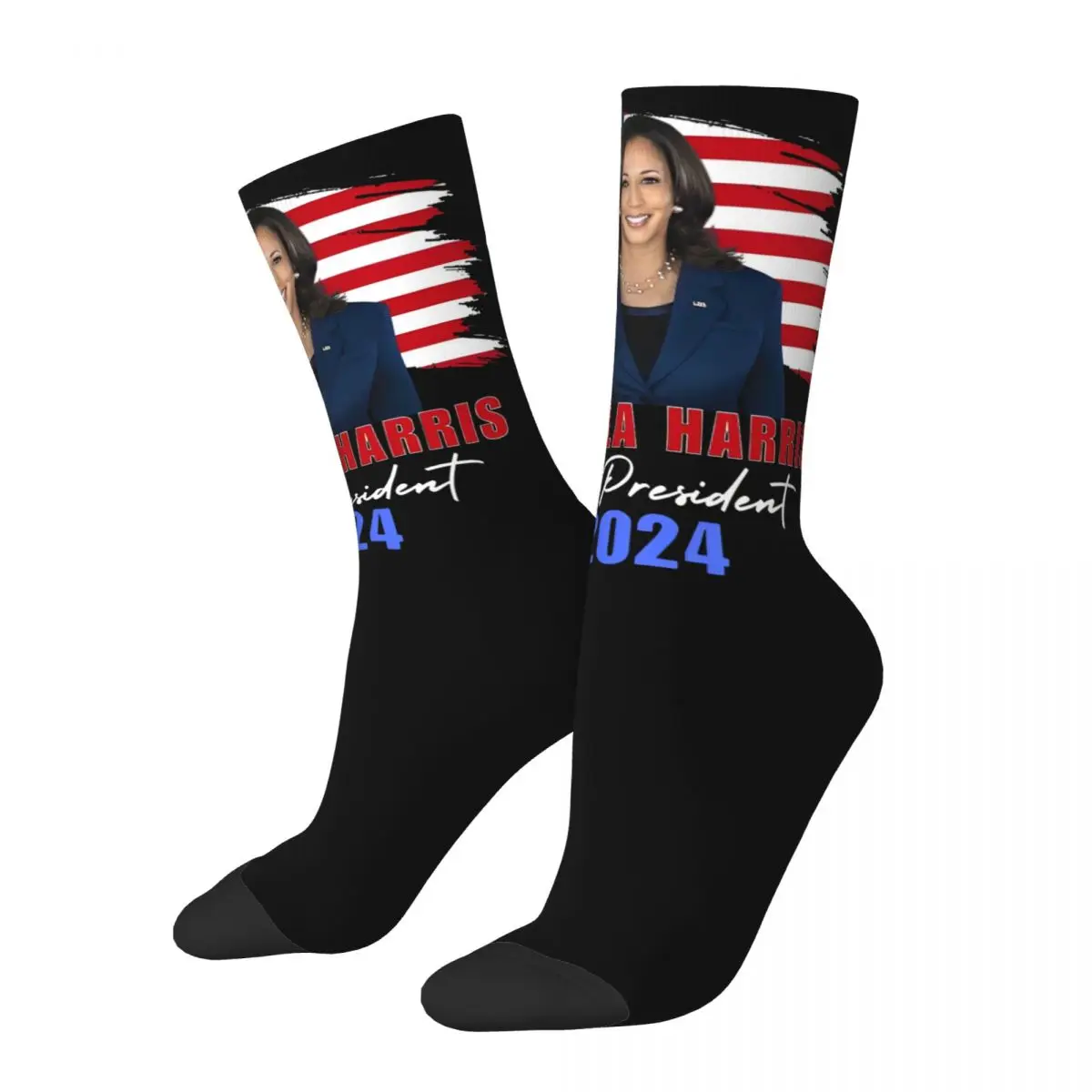 Crazy Design Women Men Kamala Harris For President 2024 Joe Biden Design Socks Stuff Print Socks Cute Wonderful Gifts