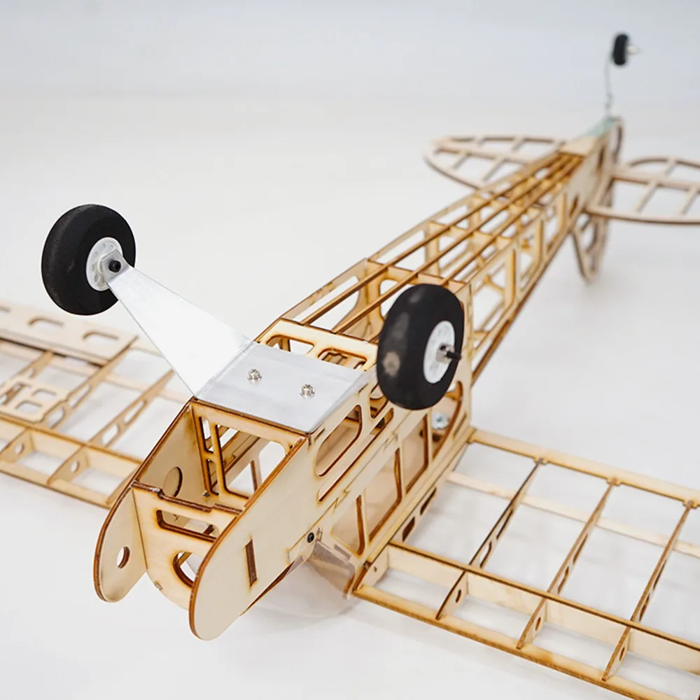 RC AirPlanes Laserowo wycinane drewno balsa Zestaw do samodzielnego montażu Rozpiętość skrzydeł 1010 mm J3 Rama Model Zestaw do budowy Woodiness model PLANE