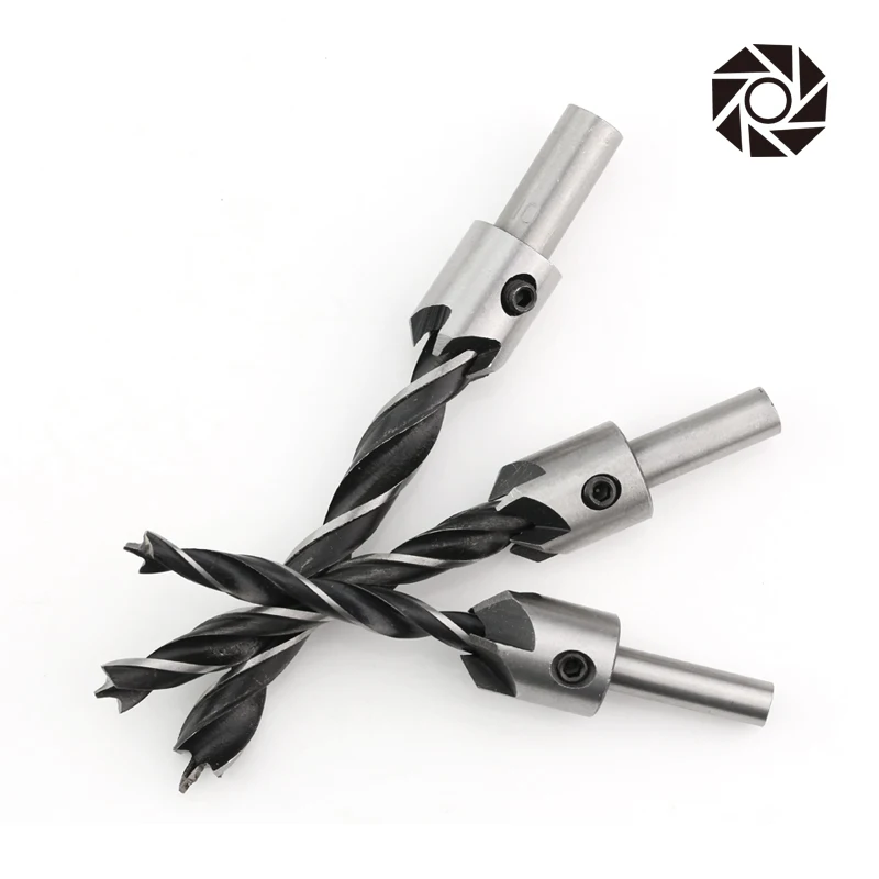 SIQICNC 3Mm-10Mm HSS Countersunk Bộ Mũi Khoan Có Ngăn Gỗ Chamfer Khoan Counterbore Pliot Lỗ Cắt Vít khoét Lỗ