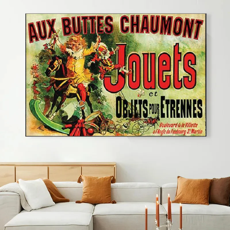 Friends TV Canvas Painting Aux Buttes Chaumont Jouets Posters and Prints Wall Art Picture for Home Living Room Decor Cuadros