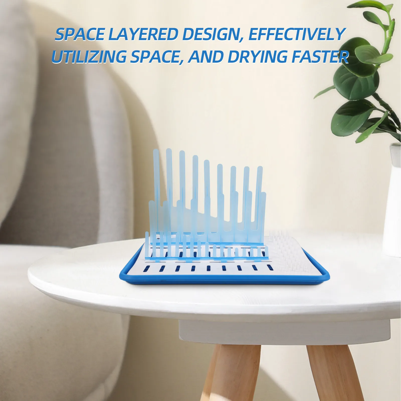 

Baby Bottle Drying Rack Heavy Duty Sturdy Stainless Steel Drainer Stand with Bottom Tray for Bottles Cups Mugs Feeding